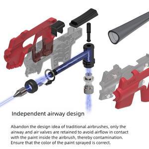 DSPIAE PT-AB 무세척 에어브러시 세트(마커랙 포함) 모델러 취미용 DlY 도구 세트용 페인팅을 쉽게 스프레