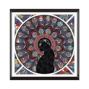 고양이 직소퍼즐 아크릴 스탠드 액자 맞추기 90피스 아크릴 교회 고양이 장식대