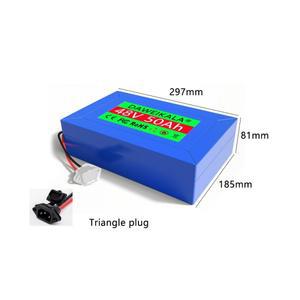 48V 50Ah 리튬 배터리 팩 BMS 포함 500W-2000W 전동 공구 스쿠터 오토바이 자전거