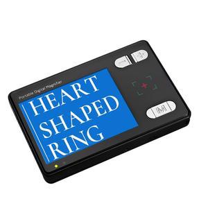 레이홍 디지털 돋보기 3.5인치, 2X-32배 줌 휴대용 디지털 비디오 돋보기, 색맹, 약시력 위한 LCD 시각 저시력, 디지털 화면 비디오, 돋보기, 장애인을