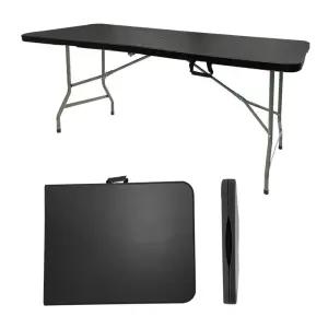 브로몰딩 테이블 1800 블랙 접이식 야외 테라스 캠핑 이동식 행사용 매대 무광블랙
