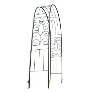 장미 아치 울타리 넝쿨식물 안뜰 가든 철재 화단 마당