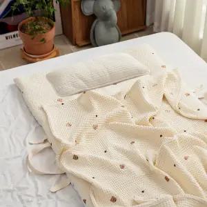 더미누 어린이집 낮잠이불 듀라론 100수 냉감패드+모달블랭킷+키즈 롱 베개 3세트 아기담요