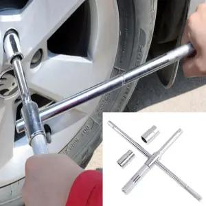 자동차 휠 너트 렌치 크로스 공구