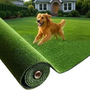 XLX TURF 야외 인조 잔디 러그 4FT X 발코니 파티오 마당 반려동물 반려견 패드용 그린 합성 바닥 매트