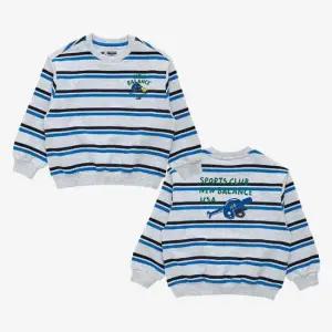 뉴발란스키즈긴팔티 RQJ NK9CF4401U-AA Baseball_스트라이프 스웨트셔츠