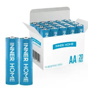 이너홈 알카라인 건전지 AA, AAA 20알 40알