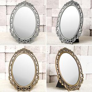 엔틱 탁상거울 타원이젤/화장대 책상 스탠드 미니 공주 미용 욕실 인테리어 여자친구 여친 집들이 결혼선물