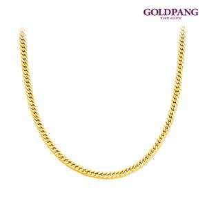 [골드팡] 14k 다이아몬드컷 커브체인 목걸이 1타입-여