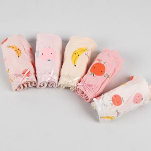 필굿 여아동 유아 주니어 순면 삼각팬티세트 새콤달콤 5매 아기 초딩 초등학생 중학생 청소년속옷