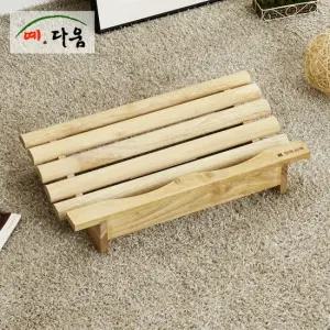 예다움 원목 사무실 책상 의자 발받침대 발판 둥근 대