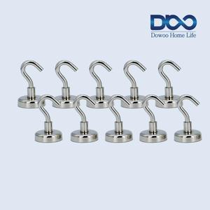 도우홈라이프 자석후크 10개 벽걸이후크 자석고리 10P