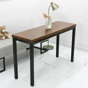 사무용 데스크 책상 1100 x 400 좁은 폭 사이드형 프린터 선반 작업용 책상 탁자