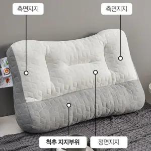 누버바 힐링 경추베개 P25 푹신한 꿀잠모드 양면사용 편한 베게 측면지지 숙면 촘촘한 원단 통기성