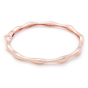 [미니아트]비앙카 14KGP 로즈골드 심플 웨이브 스틱 뱅글 패션 팔찌