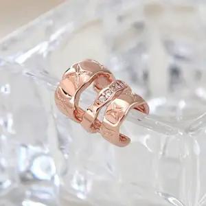 [미니아트]14KGP 켄드라 귀찌 로즈골드 데일리 볼드 링 이어커프