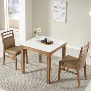 [에보니아] 비알 통세라믹 2인용 식탁세트 (테이블1+의자2) [수도권무료배송]