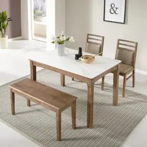 [에보니아] 비알 통세라믹 4인용 식탁세트 (테이블1+의자4) [수도권무료배송]