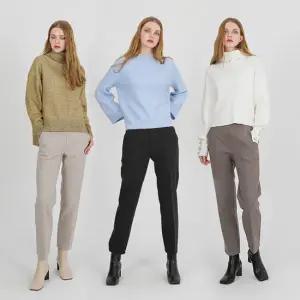 [4900시즌특가 ] G.모데나 우븐 플란넬 도톰팬츠 겨울슬랙스 3종 택1