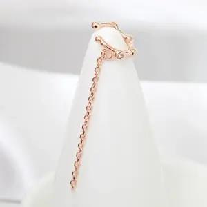 [미니아트]14KGP 코미즈 귀찌 로즈골드 데일리 링 체인 이어커프