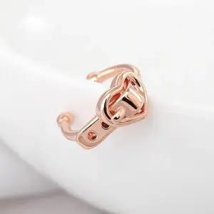 [미니아트]14KGP 하트버클 귀찌 로즈골드 데일리 링 이어커프