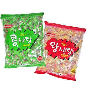 [캔디마을][멜랜드]왕사탕800g/콩사탕700g/과일