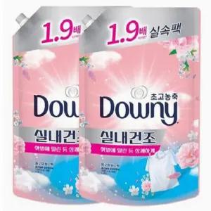 다우니 고농축 섬유유연제 실내건조 플로럴블로썸 1.35LX2개
