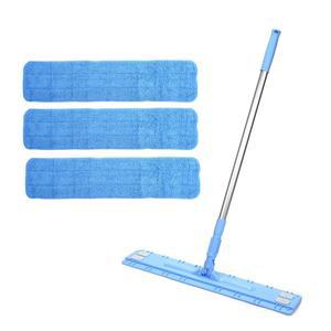 에이클린 대형(60cm)청소밀대걸레+극세사블루분섬사(찌든때용추천)패드3장