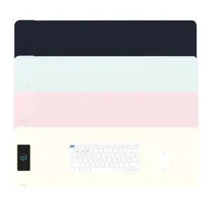 엑토 15W 고속 무선 충전 파스텔 마우스 키보드 데스크매트 장패드 MP-57 책상 매트 패드 깔판 데스크테리어