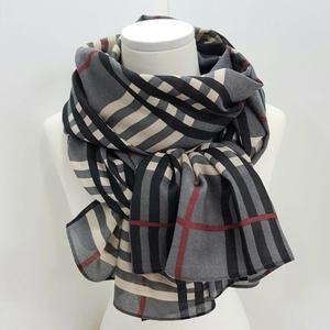 [애슬릿] 국내생산 여성 체크 컬러 롱 스카프 머플러