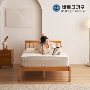 에스트 고무나무 원목침대 프레임 SS_매트제외_착불배송