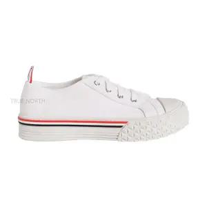 [톰브라운] 남성 MFD253A F0102 100 타탄 컬리지에이트 스니커즈 화이트