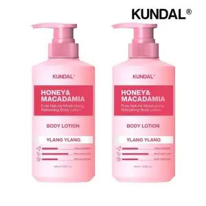 쿤달 허니 앤 마카다미아 퓨어 바디로션 일랑일랑 500ml x2개