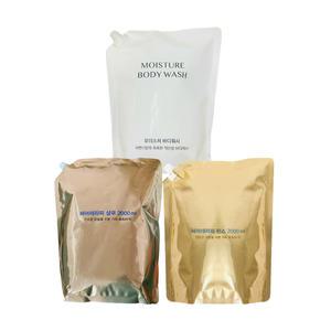 [아모레퍼시픽]미쟝센/해피바스 헤어테라피 모이스처 샴푸/린스/바디워시 2000ml 선택