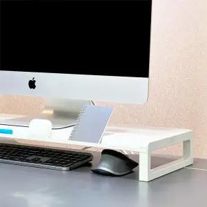 비컴피 아이맥 받침대 높은 컴퓨터 모니터 거치대 철제 스탠드 메탈 선반