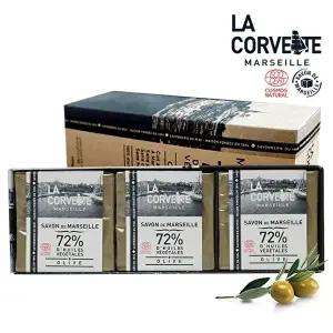 [라코벳][라코벳]마르세유 자연유래 올리브 비누 200g 3개세트