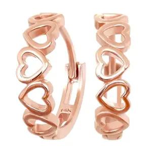 [미니아트]14K 데일리 원터치 링 하트 러빙유 금 귀걸이