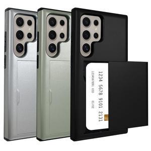 갤럭시 S26 S25 엣지 S24 S23 S22 울트라 플러스 FE 퀀텀6 5 A36 A17 A16 LTE 버디4 와이드8 심플리 카드 수납 슬라이드 하드 케이스 PC