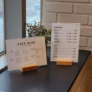 아크릴(접이식)액자 우드스탠드 A4 A5 A6꽂이 메뉴판 안내판 알림판 POP케이스 탁상용