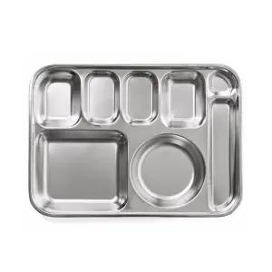 스텐 수저분리 5찬 식판(405x300x30)