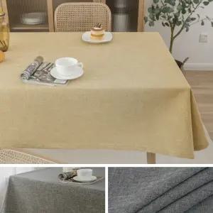 린넨 방수 식탁보 6인용 220x130cm 테이블보 5color 패브릭 식탁 덮개