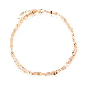 [비앤비골드] 14K 잠자리 체인 두줄 발찌 L IRA38266