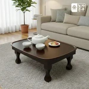 노송가구 바오 타원형 510 유전 미니찻상 다과상 밥상 교자상