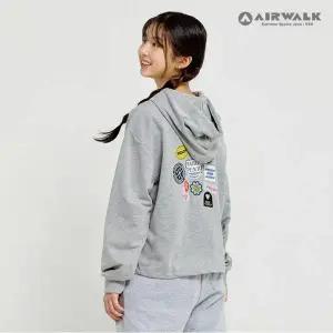 [보리보리/에어워크 주니어]주니어 아플리케 자수 크롭 후드티셔츠