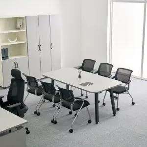 티에스퍼니처 퍼스 말발굽 회의테이블 책상 1800