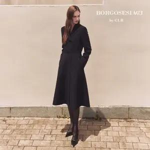 보르고세시아 더블버튼 플레어 원피스