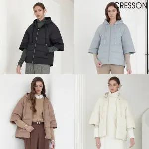 [백화점동일] 크레송  케이프 다운 점퍼