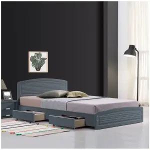 루바 서랍형 그레이 싱글.슈퍼싱글 더블침대 퀸침대 매트리스포함