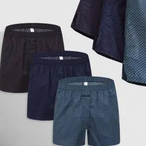 제임스딘 남자트렁크팬티 순면트렁크 80수 사각팬티 3종 세트