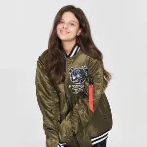 J5115 무니크영 스몰 베어 포인트 패딩 봄버 바람막이 자켓